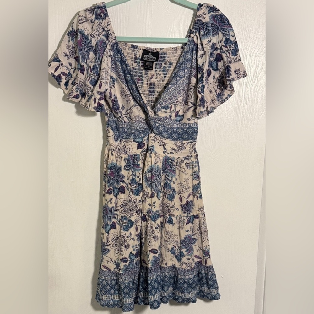 Easter Angie Floral Print V-Neck Dress